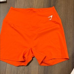 gymshark Women's Orange Athletic Shorts